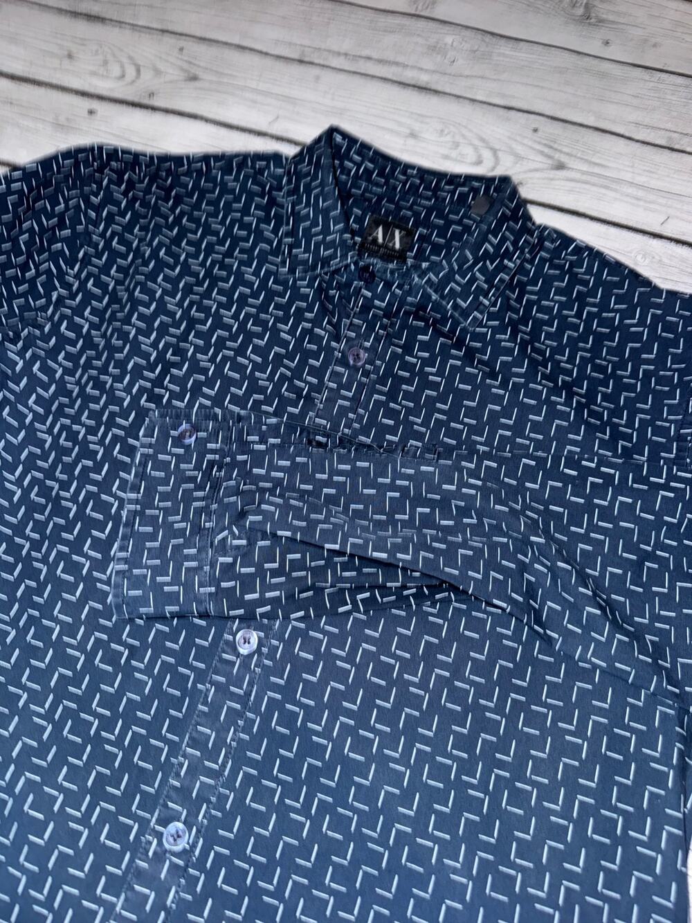 Armani Exchange Slim Fit Dress Shirt Men’s Large Button Down